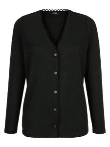 Paola Shirtjacke Kunstfaser Schwarz 38 Gerade