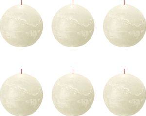 Bolsius - Kugelkerze - Ø70mm - Elfenbein - Vorteilspack - 6 Stücke