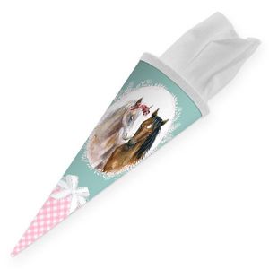 itenga Geschwister Schultüte 35cm Pferde