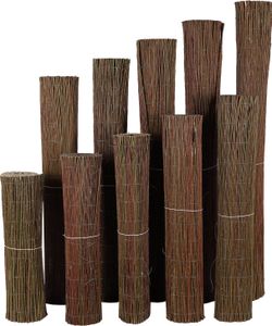 Weidenmatte Sichtschutz 5m Zaun Windschutz 70cm Höhe Sichtschutzmatte Sonnenschutz
