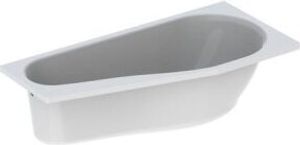 Geberit Fünfeckbadewanne RENOVA 1600 x 750/500 mm Raumspareffekt links weiß