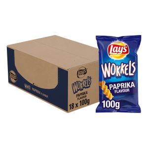 Lay's Wokkels Paprika Chips 18 Beutel x 100 Gramm