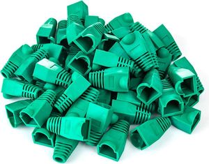 Gumowa tuleja wtyczki RJ45 50 sztuk Kolorowe gumowe wtyczki zabezpieczające przed zginaniem Zestaw wtyczek sieciowych do kabli LAN