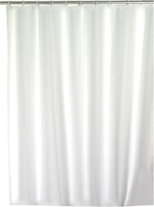Sprchový závěs, textilní, PEVA, barva bílá, 120x200 cm, WENKO