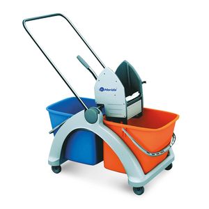 Čistiaci vozík s plastovou konštrukciou Roll-Mop 2x 25l