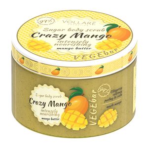 Körperpeeling Body Scrub Zuckerpeeling Gesichtspeeling Vegan Bio Natural Crazy Mango 200ml