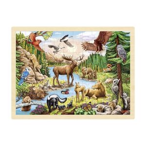 goki Einlegepuzzle Nordamerikanische Wildnis