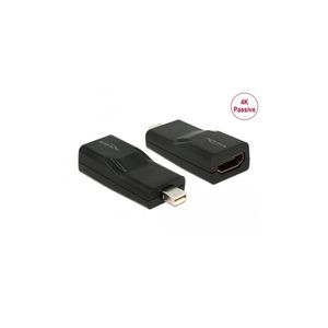 DeLOCK mini Displayport/HDMI, mini Displayport, HDMI, Schwarz