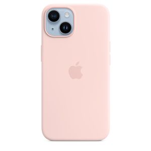 Apple Silikon Case iPhone 14          rs  mit MagSafe - kalkrosa
