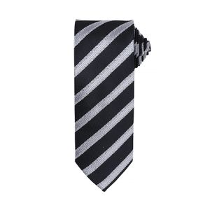 Pánská kravata Premier s vaflovým vzorem (2 ks/balení) RW6950 (jedna velikost) (černá / tmavě šedá)