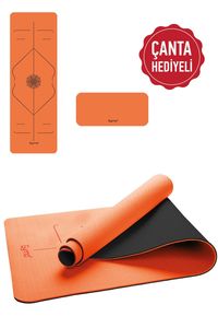 MNZ-vyrovnaný 6mm Tpe Yoga Mat Pilates Mat koleno lakeť ochrana Mat darček Orange