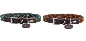 Hunter Halsband Solid Education Cord versch. Farben und Größen, Größe:60 cm, Farbe:dunkelbraun/orange