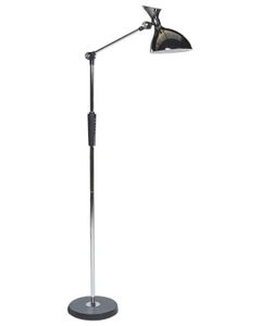 BELIANI LED-Stehlampe Silber Metall und Kunststoff 169 cm Dimmbar CCT Verstellbarer Arm und Schirm Moderne Beleuchtung Bogenlampe Heim Büro