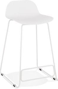 Kokoon® Designová barová židle SLADE MINI 49x53x85 cm, plast / polymer, bílá, 12 kg