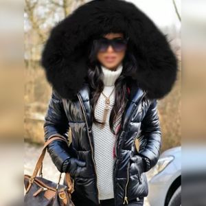 Damen Winter Warme Kapuzen Kurze Casual Baumwollmantel Bequeme Jacke,Farbe:4#,Größe:S