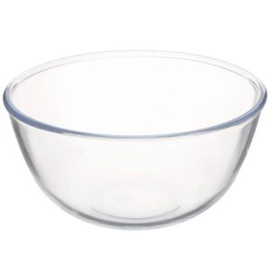 2 x szklana miska Pyrex Miska sałatkowa borokrzemianowa 3 l, Ø 24 cm