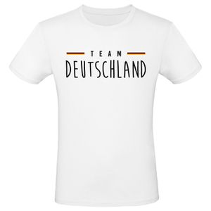 EM Fan Shirt Deutschland Europameisterschaft 100% Baumwolle T-Shirt Rundhals Fanartikel Alle Größen Herren Damen Fan-Shirt , Größe wählen:M, Motiv wählen:Team Deutschland 3