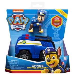Spin Master PAW Patrol Basic Vehicle - Chase, Schwarz, Blau, Weiß, Auto, 3 Jahr(e), Junge/Mädchen, Paw Patrol, Chase