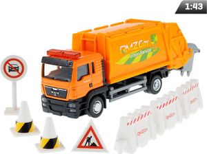 Model 1:64, śmieciarka RMZ City MAN + akcesoria Model 1:64, śmieciarka RMZ City MAN + akcesoria