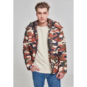 Urban Classics Jacke Hooded Camo Puffer Jacket Rustycamouflage-M