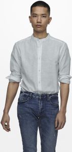 Leichtes Leinen Hemd Langarm Slim Fit Oberteil Basic Shirt ONSCAIDEN |