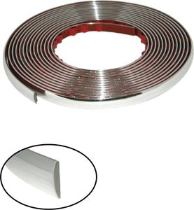 CL812 - Chrom Zierleiste Chromleiste 8 METER Lang 12mm Breit