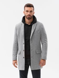 Ombre-Kleidung Herrenmantel Nesbo grau-weiß XL