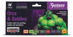Game Color Special Set Vallejo Orcs & Goblins 8x 17ml 72304