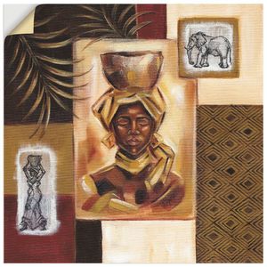ARTland Wandbild, selbstklebend Aus Afrika I Größe: 50x50 cm