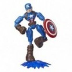 Marvel acción de los Vengadores Bend and Flex de 15 cm, Figura de Capitán América, a Partir de 6 años (Hasbro E7869)  HASBRO Rango Edades: +4 Años