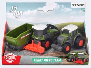 Dickie Fendt Micro Team 3 Fahrzeuge 9cm 3f
