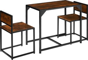 tectake Milton Seating Group - Industrial tmavě hnědá