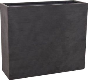 VIVANNO Raumteiler Fiberglas ELEMENTO Kasten, Grau gestreift - 88x30x75 cm