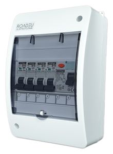 Leitungsschutzschalter - Stromverteiler 230V mit Fi Schutzschalter - Sicherungsautomat "B" 16A und 10A in einem Verteilerkasten Aufputz