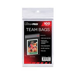 Ultra Pro 5 Team Bags wiederverschließbaren (5 100 Ct Pakete) – Für Aufbewahrung von Baseball, Fußball, Hockey Karten. Ideal für Top Frontlader