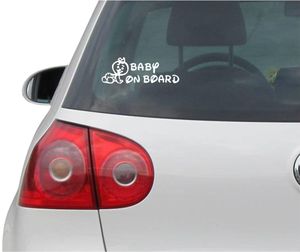 Aufkleber / Autoaufkleber - JDM - Die cut - Baby On Board (Girl) Decal Auto Fenster Laptop Sticker - weiß - 149mmx50mm