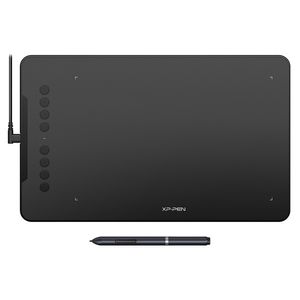 XP-PEN Deco 01 Grafiktablett batterielos Stylus mit 8192 Druckempfindlichkeit Stift Tablett für Distance Learning Home-Office
