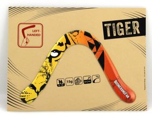 Boomerang TIGER 15 gr - Zweiflügler Bumerang für Linkshänder
