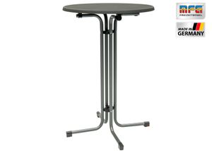 MFG Stehtisch 80 cm klappbar, anthrazit/schiefer, wetterfest
