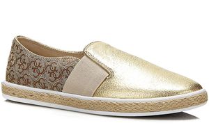 GUESS LAURI LOGO SLIP-ON Sneaker Espadrilles Gold 35