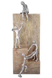 GILDE Skulptur Helping Hand - natur - H. 39cm x B. 15cm