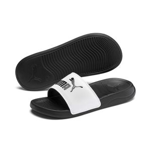 PUMA Uni detská obuv na kúpanie Kúpacie sandále POPCAT 20 Jr Black White, veľkosť:EUR 35.5 - UK 3 - 22 CM