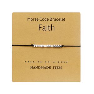 Uni Mode verstellbare Morsecode Armbänder Freundschaft Schmuck Dekoration-1