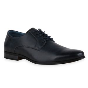 Mytrendshoe Herren Business Schuhe Blockabsatz Klassische Schnürer 835982, Farbe: Dunkelblau PU, Größe: 42 Mytrendshoe Herren Business Schuhe Blockabsatz Klassische Schnürer 835982, Farbe: Dunkelblau PU, Größe: 42