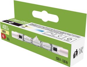 EMOS Halogen-Röhre 80 W, ECO, Warmweiß 3000 K, 1400 lumen, R7S-Sockel, J78 230V, 80 W, 1 Stück, ZE0101