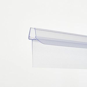 100cm Sealis Wasserablaufprofil - verlängerten Dichtkeder 25mm für 6mm, 7mm, 8mm Glas, transparent Ersatzdichtung Duschtürdichtung Duschkabinendichtungen Duschdichtung