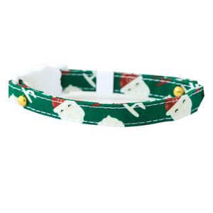 Artikel Halsband kleine Katze Hund Sicherheitsverschluss Halskette Ornament verstellbarer Sommer Halsring(Weihnachtsmann,M)