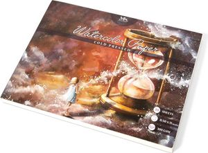 MozArt Supplies Premium Aquarellpapier A4 30 Blatt 300 g/m² Aquarellblock Zeichenblock