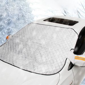 Magnetische Auto Windschutzscheiben Schneeabdeckung mit Reflexstreifen Winter Auto Anti-Icing Frontscheibenschutz