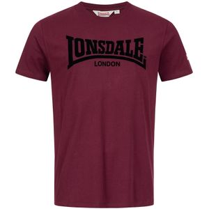 Lonsdale One Tone T-Shirt Oxblood Rot Größe L